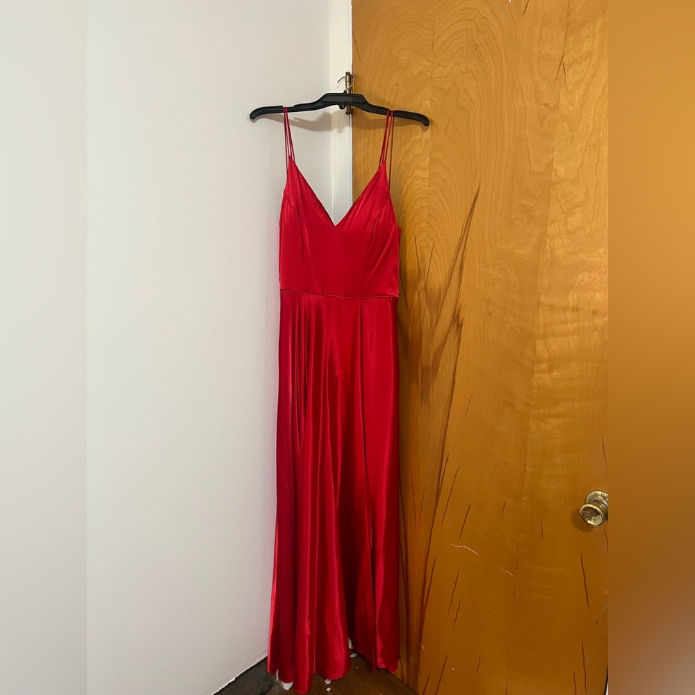 Sequin Hearts Red Prom Dress